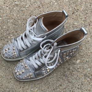 Silver spike Christian Louboutin